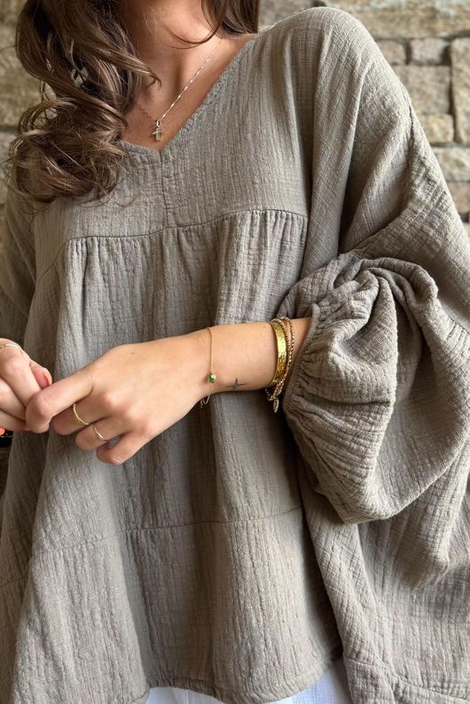 Suri Cushion Cotton Artist Smock Earth 